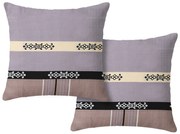 Set 2 huse decorative pentru perna DANIELA 45x45 cm, bej