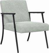 vidaXL fotoliu Gri deschis 59 x 75 x 78 cm Catifea