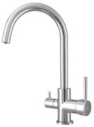 Baterie bucatarie Rubineta Ultra compatibila cu sistem filtrare finisaj crom lucios