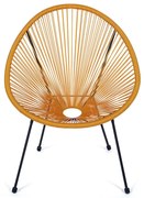 Fotoliu de grădină galben din metal/din plastic Avocado Comfort – Bonami Selection