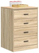 vidaXL Dulap depozitare garaj Stejar Sonoma 60x51x85 cm lemn masiv pin