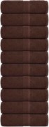 vidaXL Prosoape de oaspeți, FROGN, 10 buc., maro, 30x50 cm, 360 g/m²