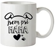 Cană din ceramică Bohemia Gifts - Sunt mama unui câine, 350 ml