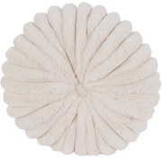 Pernă Flower albă, diametru 38 cm