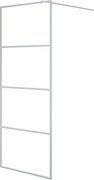 vidaXL Paravan duș walk-in argintiu 80x195 cm sticlă ESG transparentă