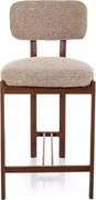 Scaun de bar Misaki H-2 bej 253 / nuc