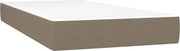 vidaXL Saltea cu arcuri buzunar, fermitate medie, gri taupe, 90x190x20 cm, textil
