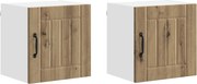 vidaXL Dulap de bucătărie 2 pcs Stejar Artizanal 40 x 31 x 40 cm