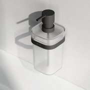 Dozator sapun AM.PM Func negru-sticla mata 200 ml