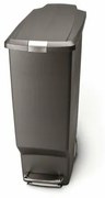 Simplehuman Coș îngust cu pedală 40 l, gri