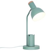 Lampa de birou camera copii cu suport telefon si pixuri, Devone verde