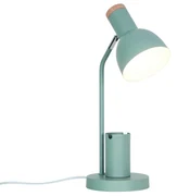 Lampa de birou camera copii cu suport telefon si pixuri, Devone verde