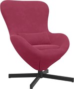 vidaXL Fotoliu ou Roșu Vin 63 x 73 x 90 cm Catifea