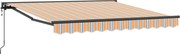 vidaXL Cadru de copertină Albastru și portocaliu 300 x 250 cm