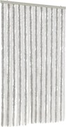 vidaXL Perdea pentru insecte, gri deschis și alb, 100x220 cm, chenille