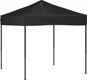vidaXL Cort pliabil pentru petrecere, negru, 2x2 m