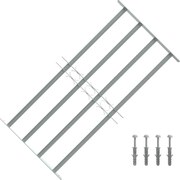 vidaXL Grilaj de siguranță pentru ferestre cu 4 bare transversale 700-1050 mm