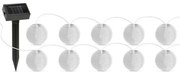 Instalație LED solară 10xLED/1,2V 300mAh 3,7m IP44 alb rece