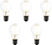 Set de 5 becuri LED E27 dimabile A60 transparente 7,2W 1521 lm 3000K