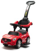 Mașinuță Baby Mix pentru copii cu sunet și bară deghidare Pompieri, roșu