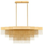 Lustra LED suspendata design modern REVIA aurie