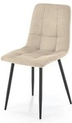 Scaun K560, bej/negru, stofa clasica/metal, 45x53x88 cm