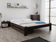 Pat ADA 160x200 cm, nuc Saltele: Fara saltea, Somiera pat: Cu lamele curbate