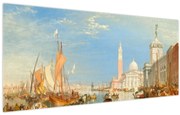 Tablou - Joseph Mallord William Turner, Venice the Dogana and San Giorgio Maggiore, reproducere (120x50 cm)