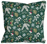 Funda pentru pernă Crăciun verde, 40 x 40 cm