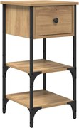 vidaXL Dulap de noapte Maro 33.5 x 36 x 70 cm Lemn recuperat masiv