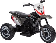 HOMCOM Motocicletă Electrică pentru Copii sub Licență Honda CRF450RL cu 3 Roți și Claxon, 71x40.5x43.5 cm, Gri | Aosom Romania