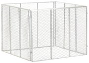 vidaXL Compostor de grădină, 100x100x77 cm, fier galvanizat