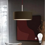 Eglo - LED Lustră pe cablu TUNJA 1xE27/60W/230V maro