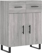 vidaXL Dulap, gri sonoma, 69,5x34x90 cm, lemn compozit
