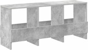 vidaXL Raft pentru reviste Gri din beton 102 x 30 x 45 cm