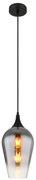 Pendul design modern LAVUS negru/crom