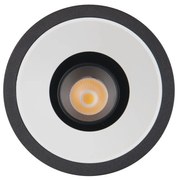 Spot LED incastrabil GALEXO H0106 negru cu inel alb