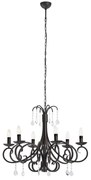 Pendul design modern Diadema negru 64cm