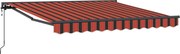 vidaXL Cadru de copertină Portocaliu și negru 300 x 250 cm