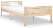 vidaXL Cadru de pat, 90x200 cm, lemn masiv de pin