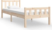vidaXL Cadru de pat mic single, 75x190 cm, lemn masiv