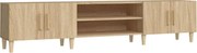 vidaXL Comodă TV din stejar Sonoma 180x31,5x40 cm, lemn stratificat