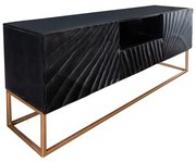 Comoda TV din lemn Scorpion 160cm Mango negru