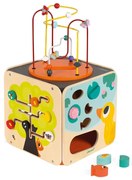 Janod - Cub interactiv cu labirint MULTI ACTIVITY