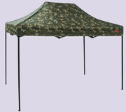 Pavilion de grădină 2x3m - din oțel, Fără pereţi laterali, Camuflaj