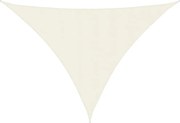 vidaXL Pânză parasolar, crem, 5x5x6 m, țesătură oxford, triunghiular