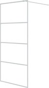 vidaXL Paravan duș walk-in, alb, 90x195 cm, sticlă ESG transparentă