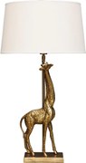 Lampa de masa, cu abajur din in, Giraffe