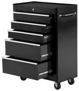 Carucior scule pentru atelier HOMCOM, 61.5x33x85cm negru | Aosom Romania