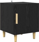 vidaXL Dulap de noapte Stejar Negru 40 x 40 x 50 cm Lemn compozit